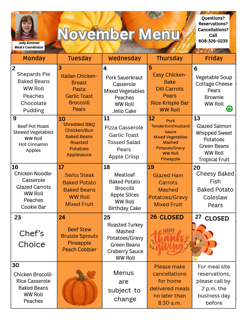 Nov Menu 2026